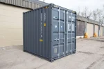 10 Fuß Seecontainer High Cube – Dunkelgrau RAL 7016 – Bild 3