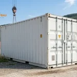 Gebrauchte 20 Fuß Seecontainer Wind und wasserdicht Weiß