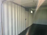 20 Fuß Containergarage mit Rolltor Sektionaltor Fenster Grau RAL 7040 – Bild 11