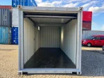 20 Fuß Containergarage mit Rolltor Sektionaltor Fenster Grau RAL 7040 – Bild 4
