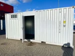 20 Fuß Containergarage mit Rolltor Sektionaltor Fenster Grau RAL 7040 – Bild 6