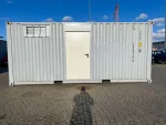 20 Fuß Containergarage mit Rolltor Sektionaltor Fenster Grau RAL 7040 – Bild 10
