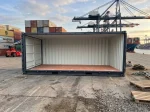 20 Fuß Container mit offener Seite – Anthrazitgrau – Bild 3