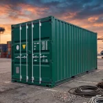 20 Fuß HC Container Grün, 12 m