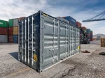 20 Fuß HC Container mit Offene Seite, Anthrazitgrau – Bild 2